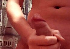 Young gay gives handjob to huge cock and cums a lot?