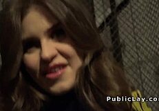 Want to see tits flashed for cash in public?