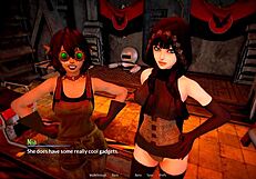 playing harem hotel 413 in 3d anime style at the hotel