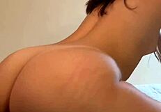 I can’t believe how good this gray beanie babe fucks doggystyle.