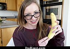 stepdaughter begs stepdad to lick her tight pussy now