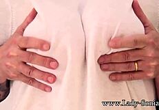 british milf lady sonia gets her big tits groped