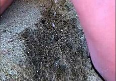 My Wife Pees Long and Hard on the Beach