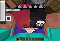 ellie gets her face fucked deep with facial