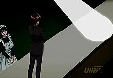 yo, watch this busty maid breastfeeding her boss in hentai