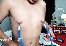 Dirty Nipple Sucking Action for Men in Exotic Fetish Scene