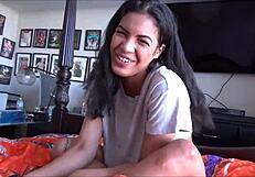 Skater Big Step Sister Fucks Little 18+ Step Brother Maya Farrell