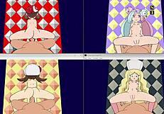 16 Pokegirls Anal Sex Quadruple Screen Ppppu