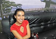 Bastidores de Millena Gomes reveal her juicy big ass in action.