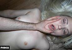 Nikki Hill Gets Rough Pussy Fucking Without Lube In Bedroom.