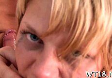 Did this teen get nailed doggystyle before riding the giant dick?