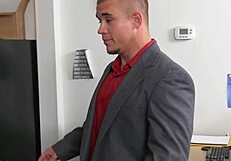 Blindfolded Gay Ass Grabber In Office Swing?