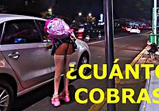 Public Whore Flashes Miniskirt in Outdoor Exhibitionist Stunt