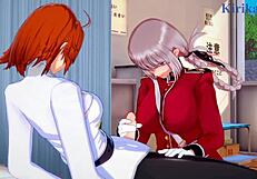 Florence Nightingale, Meltryllis, and Gudako in Intense Futanari Creampie Sex