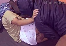 Lonely maid enjoys some horny sex