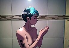 Does this emo babe take big dick to pay her rent?