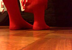 Strange tale unfolds. Shemale doll with big penis and vagina gets oiled up for weird play.