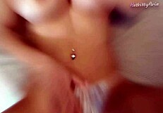 amateur cumshots inside juicy pussy of creampie queen