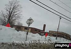 Wow! Playboy Model Chelsie Aryn Strips Nude In The Desert!