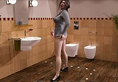 fashion business 8 with curvy mature teen in 3d cartoon