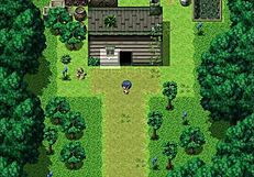 in the hentai game, strangers get excited by natsuki's body