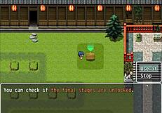 in the hentai game, strangers get excited by natsuki's body