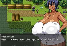 in the hentai game, strangers get excited by natsuki's body