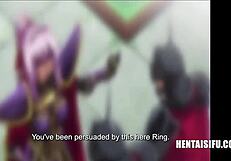 fiesty princess becomes lactating cum bucket in uncensored hentai 😈