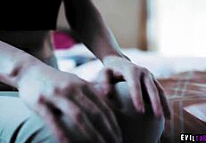 Kyler Quinn begs her stepmom for a family threesome after getting caught masturbating