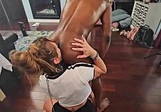 एक्सट्रीम स्लट सिमोन स्टील बड़े लंड पर गैगिंग