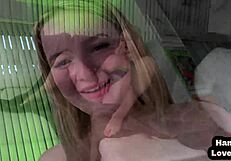 Curvy POV girlfriend wanks me after her intense masturbation