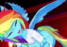 rainbow dash craves you to ride her after groping - my little 18+ pony