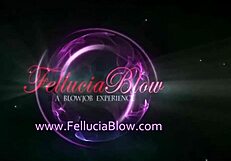 Blonde beauty imagines a romantic oral encounter