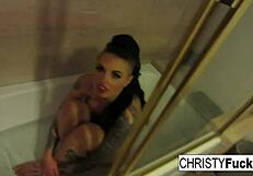 Is Christy Mack's solo bath too hot to resist?