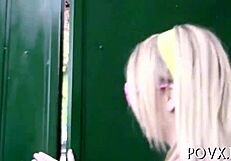 Young Jennifer White Bent Over for Rough Doggy Fucking