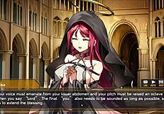 Android girl reaches orgasm with anal drill