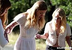 Yoga Retreat Turns Steamy With Big Tits And Fingering