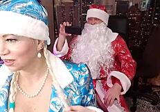 santa claus gets rough and hard with snow maiden during xmas chaos