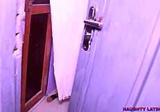 My tenant caught me masturbating and fucked me hard with his monster cock