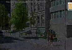 Wife and stepmother engage in playful game with teens