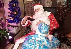 santa claus gets rough and hard with snow maiden during xmas chaos