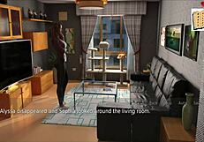 Wife And Stepmother Play Suggestive Game In Cartoon 89