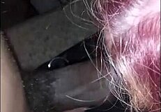 Milf feels submissive pleasure in bondage with blindfold and big tits exposed.