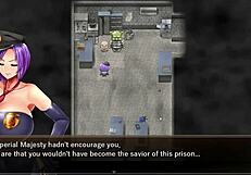 Karryn's Rough Threesome With Slime Monster And Thug In Prison Hentai