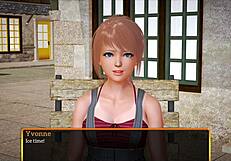 Blonde With Big Tits And Ass In Erotic Anime Cartoon Game Scenes