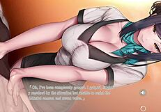 Anime girl relaxes with big cock massage after work