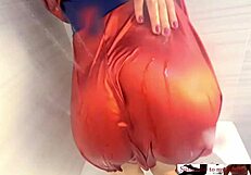 Supergirl Saves The Day And Receives An Orgasm In Cosplay Shower