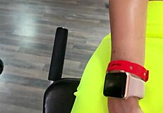 Trainer fucks katty in gym