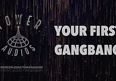 your first group experience erotic audio for women.