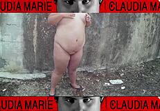 impossible positions to lick fat woman's pussy on the street, loving her juices until she cums